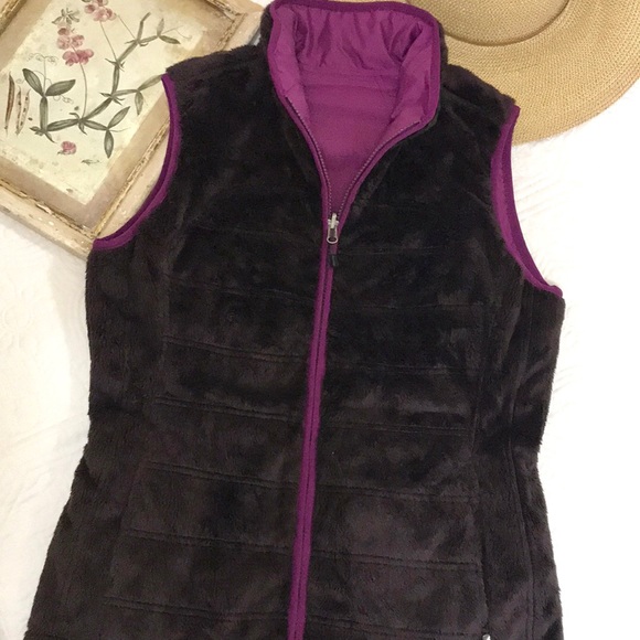 The North Face Mossbud Reversible Vest Purple - Picture 3 of 16